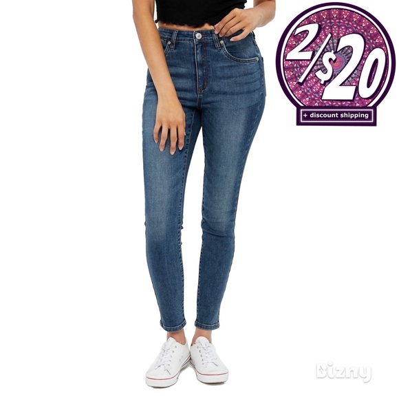 Bluenotes Denim - LEAVING SOON‼️ High Rise Skinny Jeggings Mom Jeans Faded Denim Stretch Highrise